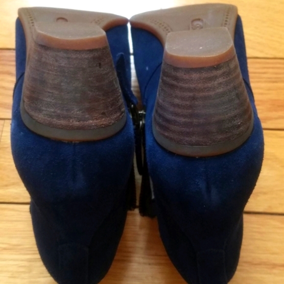 Timberland ortholite suede navy booties size 7.5 - Picture 5 of 7